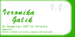 veronika galik business card